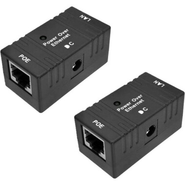 Black 100M PoE Combiner 5-48V/2A - Type C - Görsu Elektronik