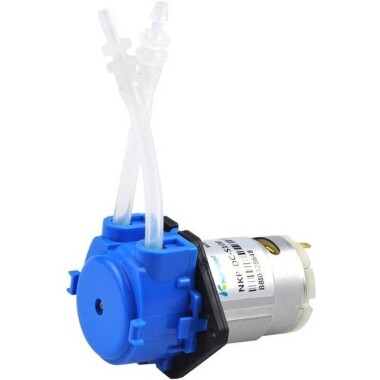 Blue NKP-DA-S06B 24V Miniature Peristaltic Pump With Silicone Tube Tube Size 2mm ID X 4mm OD Minimum flow 40ML/Min - Görsu Elektronik