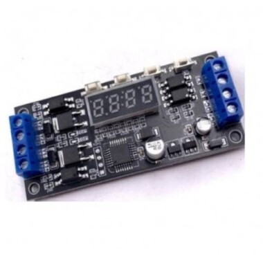 DC12V 24V Dual MOSFET Led Digital Time Delay Relay Trigger Cycle Timer Delay Switch Circuit Board DC7-30V - Görsu Elektronik