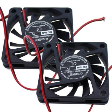 DC5V 6010 Double Ball Cooling Fan With XH2-54-2P 30cm Cable Size:60x60x10mm - Görsu Elektronik