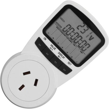 Digital LCD Power Meter Socket Power Analyzer AU Plug 240x400W With Battery - Görsu Elektronik