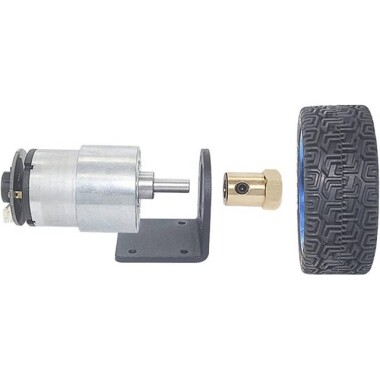 DIY JGB37-520 DC12V 12RPM Encoder Motor Smart Car Kit - Görsu Elektronik