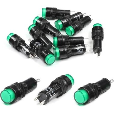 Green AC220V NXD-212 Small LED Signal Indicator Light - Görsu Elektronik
