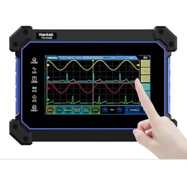 Hantek TO1254D Touch Screen Digital Oscilloscope 4CH 250Mhz 1GSa/s + 25Mhz Signal Source+Multimeter EU Plug With Battery - Görsu Elektronik