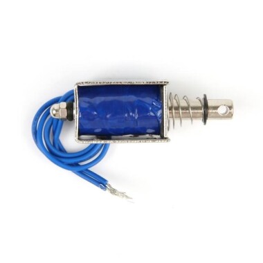 JF-0630B DC 24V 300mA Push Pull Solenoid Elektromagnet - 10mm 6N Size: 14Wx19Hx30Lmm - Görsu Elektronik