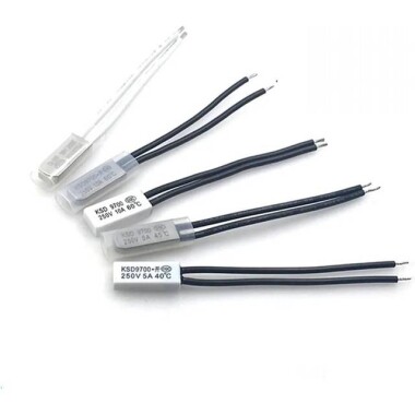 KSD9700/BK05-BB1D 10A 250V Metallic Shell Temperature Control Switch - 65C Normally Closed - Görsu Elektronik