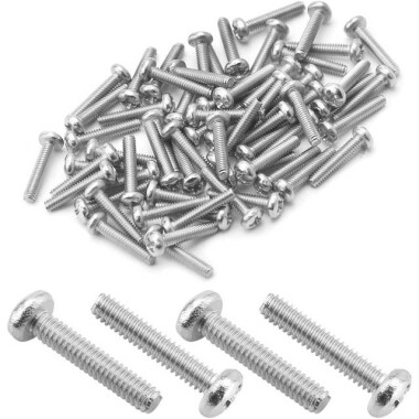 M2x60 304 Stainless Steel Cross Recessed Pan Head Screws Phillips Screws - Görsu Elektronik