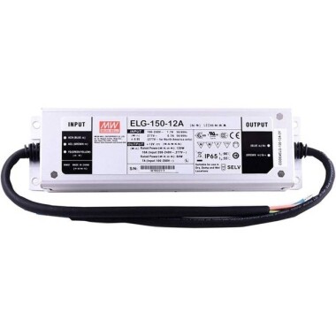 Original Taiwan MEAN WELL ELG-150-12A-3Y Waterproof Power Supply - Görsu Elektronik