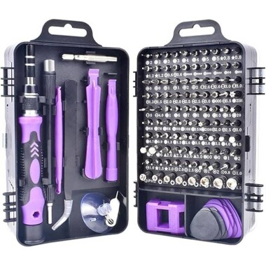 Purple 115 in 1 Multi-Purpose Screwdriver Set - Plastic Box - Görsu Elektronik
