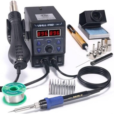 YIHUA8786D I Digital Display Hot Air Desoldering Station US Plug - Görsu Elektronik