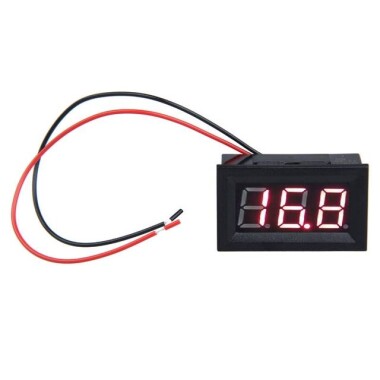 0.56 inch 3.5-30V Two Wire DC Voltmeter Red - Görsu Elektronik