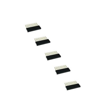 10 Pin Female 11mm Tall Stackable Header Connector - Görsu Elektronik