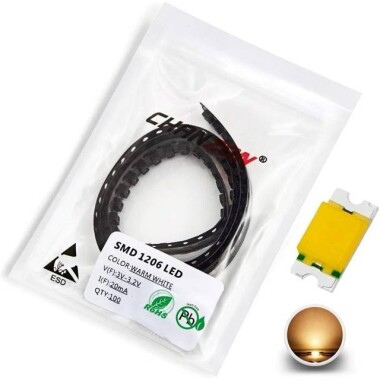 1206 (3216) SMD LED Warm White - Görsu Elektronik