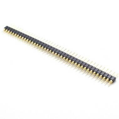 2.54mm High Quality Gold Plating 1x40 Pin Straight Single Row Round Pin Header - Görsu Elektronik