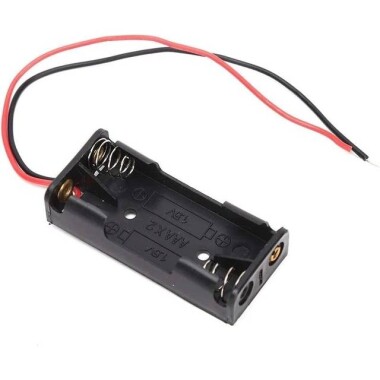 2x AAA Battery Holder Box With PH2.0 Plug With Switch And Cover - Görsu Elektronik