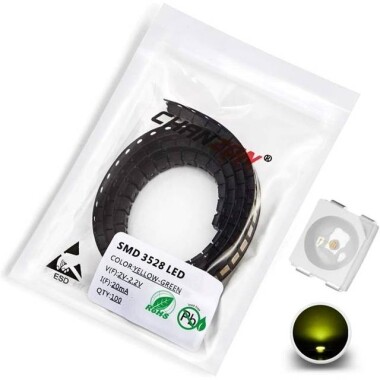 3528 (1210) SMD LED Yellow Green - Görsu Elektronik