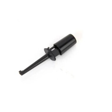 43mm Round Small Single Test Hook Clip Test Probe Black - Görsu Elektronik