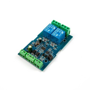 7-24V Modbus RTU 2 Channels 5V Relay Module RS485/TTL Anti-Reverse Connection - Görsu Elektronik
