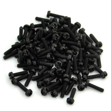 Black Nylon Screw M3x12mm - Görsu Elektronik