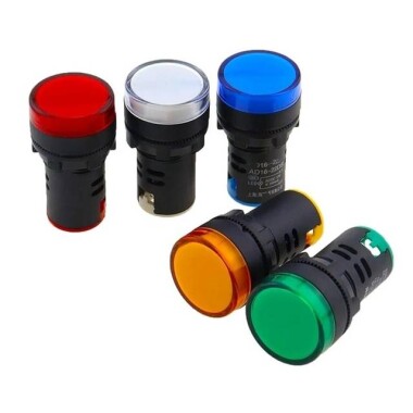 Blue AC220V 30mm AD16-30DS LED Power Pilot Signal Light Lamp - Görsu Elektronik