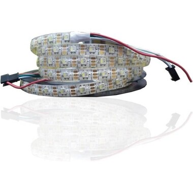 Epoxy 5V WS2813B RGB5050 White SMD LED Strip 60 LED/Meter Flexible 5M/Roll IP65 - Görsu Elektronik