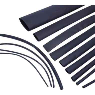 Heat Shrink Tubing 2.5mm Black 1Meter - Görsu Elektronik