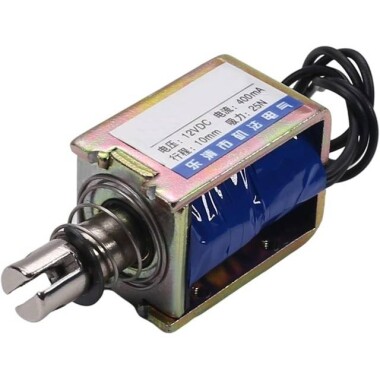 JF-1040B DC12V 25N 10mm Push-Pull Permeable Electromagnet Lock - Görsu Elektronik