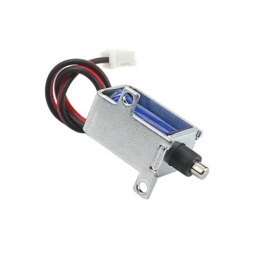 LY-025 DC12V 42N 12mm Through Push-Pull Electromagnetic Lock - Görsu Elektronik