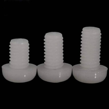 M2-5x10 White Plastic Nylon Pan Head Phillips Screw - Görsu Elektronik