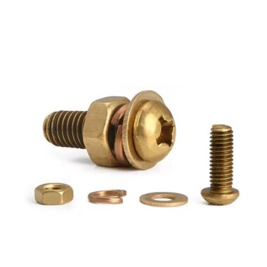 M3 8mm Brass Cross Pan Head Screw - Görsu Elektronik