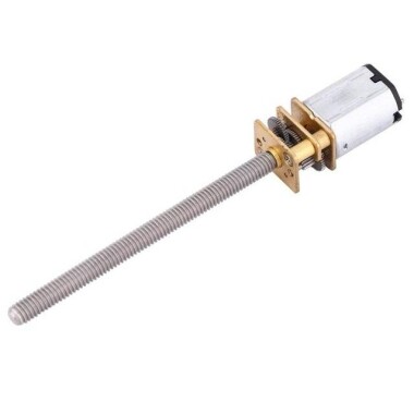 N20-M4 X 55 6V 40RPM Coarse And Long Reduction Motor N20 Screw Geared Motor Miniature Thread Motor - Görsu Elektronik