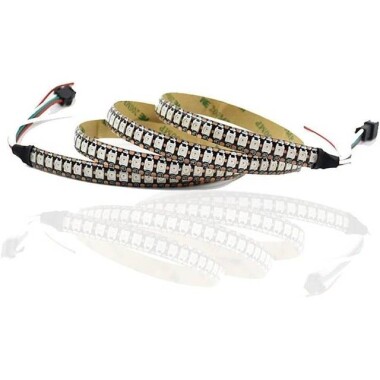 Non-Waterproof 5V SK6812 RGBNW 5050 Black Flexible 1M SMD LED Strip 144 LED/Meter IP30 - Görsu Elektronik