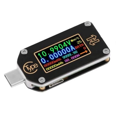 RD TC66 Type-C PD TTrigger USB-C Voltmeter Ammeter Voltage 2 Way Current Meter Multimeter PD Charger Battery USB Tester USB Communication + PD Switch - Görsu Elektronik