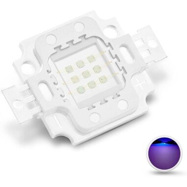 SMD 10W High Power LED Bulb 380-385nm Purple - Görsu Elektronik