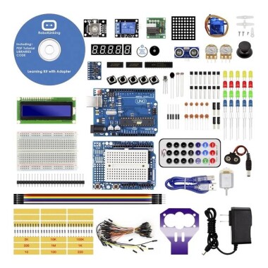 Starter KIT 1 Upgrade Version Plastic Case US Plug Without Battery UNO R3 Without Logo - Görsu Elektronik