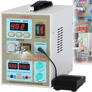 SUNKKO 788H-USB 18650 Battery Pulse Spot Welder UK Plug 220V - Görsu Elektronik