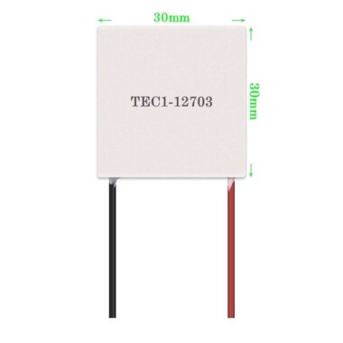 TEC1-12703 30x30mm 12V 3A TEC Thermoelectric Cooler Peltier - Görsu Elektronik