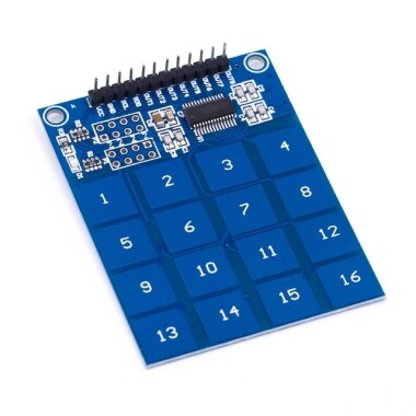 TTP229 16 Channel Digital Capacitive Switch Touch Sensor Module for Arduino - Görsu Elektronik