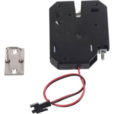 Type B Black XG-07D DC12V 2A Small Locker Electromagnetic Lock With Four Wire UnLock Recoil - Görsu Elektronik