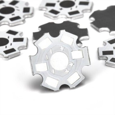 1W 3W 5W LED için Beyaz 20mm 2 Pin Alüminyum Soğutucu - Görsu Elektronik