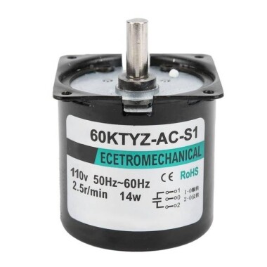 AC 110V 14W 25RPM 60KTYZ Senkron Motor Kalıcı Mıknatıslı - Görsu Elektronik