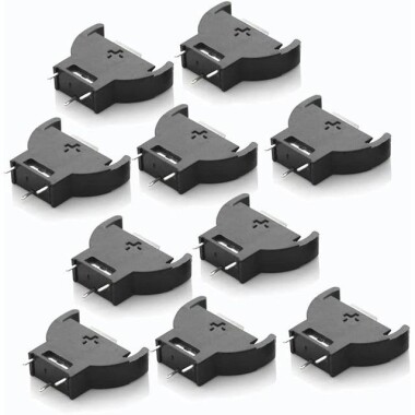 Beyaz CR2032 PCB Tipi Pil Yuvası BS-6 BS-2032-6 Altın Ayak - Görsu Elektronik