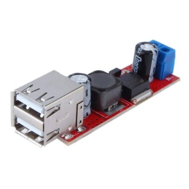 Çift Usb Çıkışlı 9V / 12V / 24V / 36V - 5V Dönüştürücü Dc-Dc 3A Step Down Güç Modülü - Görsu Elektronik