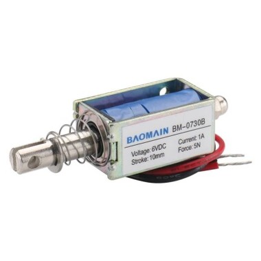 JF-0730B 6V DC 5N 10mm Geçirgen Elektromıknatıs Kilit - Görsu Elektronik