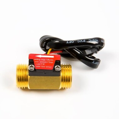 Su Akış Sensörü YF-B1 Debimetre G1/2 1-25L/dak 3.5V-12V - Görsu Elektronik