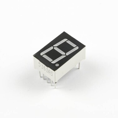 0.56 İnç Kırmızı 1 Haneli 7 Segment Led Gösterge 10 Pin Ortak Anot (CA) - Görsu Elektronik