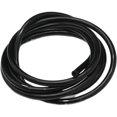 1 Metre Siyah Esnek Kauçuk Şeffaf Hortum - Slikon Tüp ID 1mm X 3mm OD - Görsu Elektronik