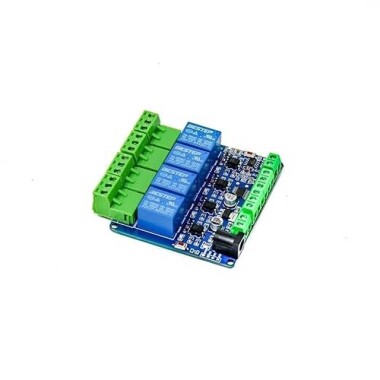 12V Modbus RTU 4 Kanal Röle Modülü Giriş Optocoupler İzolasyonu RS485 MCU - Görsu Elektronik