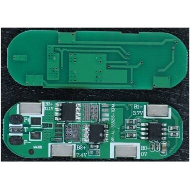 3S Serisi 18650 Lityum Pil Koruma Kartı 11.1V 12.6V Büyük Akım 5A - Görsu Elektronik