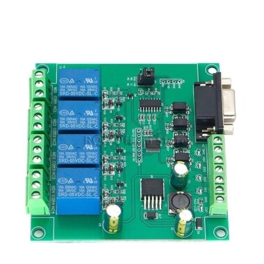 7-24V Modbus RTU 4 Kanal RS232 Seri Röle Modülü - Görsu Elektronik